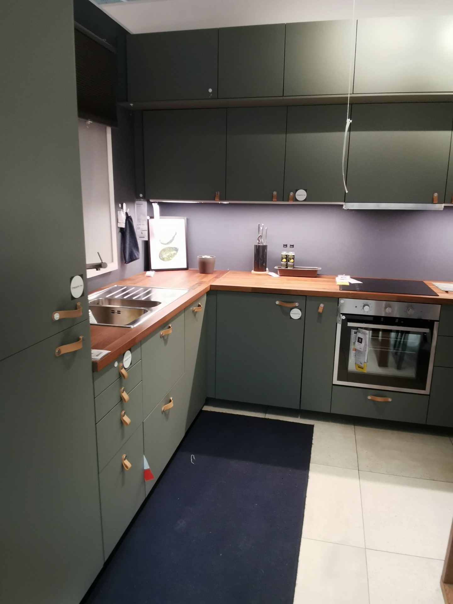 BODARP Matte GrayGreen Kitchen